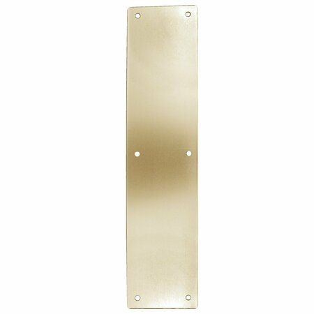 TRANS ATLANTIC CO. 3.5 in. x 15 in. Bright Brass Push Plate GH-PP53-US3